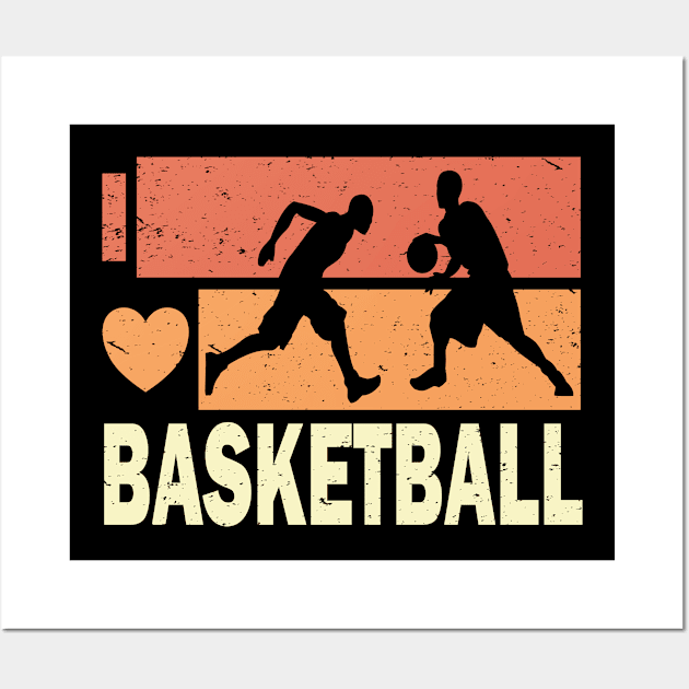 Basketball Dribbling Defense Offense Wall Art by POS